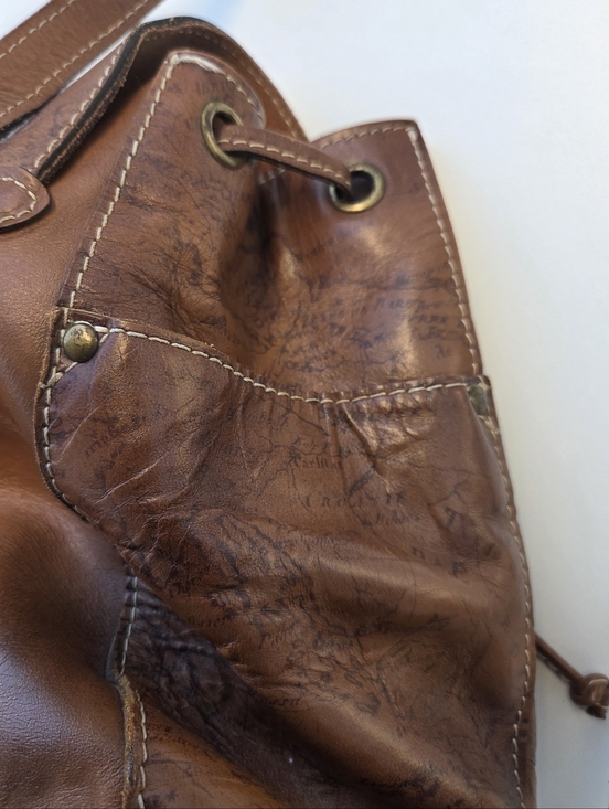 Patricia Nash leather Aberdeen Map Embossed collection backpack main image 5